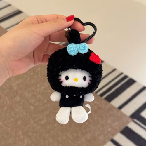 Bild von Kawaii Süße Sanrio Hello Kitty Plüsch-Taschenanhänger – Niedlicher Schlüsselanhänger und Ornament als Geschenk für Kinder und Fans