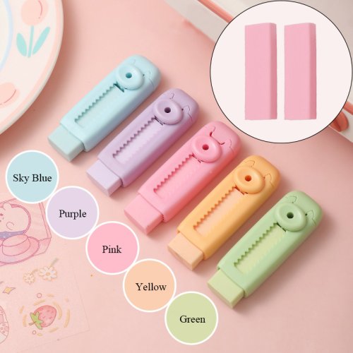 Afbeelding van Creatieve Push-Pull Gom Set – 2 Vullingen in 1!