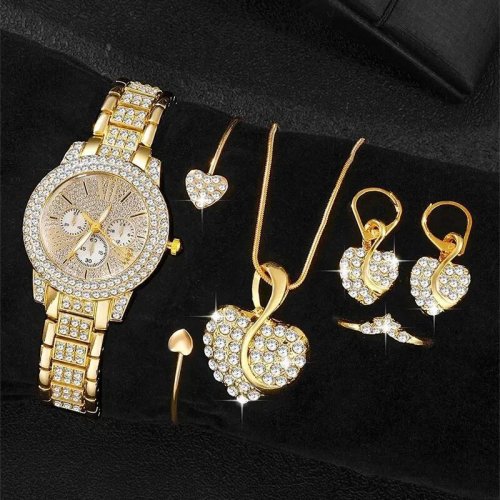 Immagine di Orologio da Donna Elegante con Set di Braccialetti - Design di Lusso