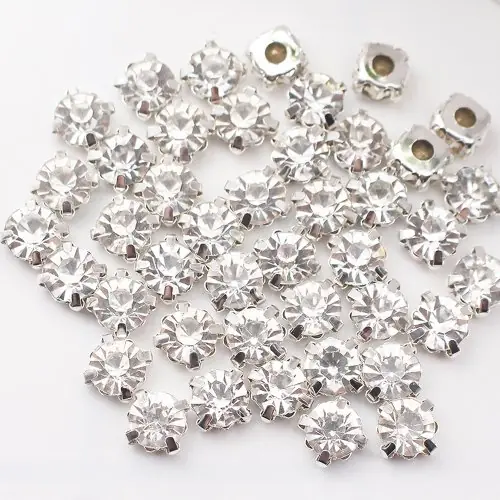 Image de Strass Cristal Argent - Pierres de Verre pour Couture & Bricolage