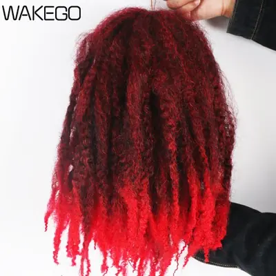 Image de Extensions Cheveux Marley Tresses Ombre - Synthétiques Afro Crépus