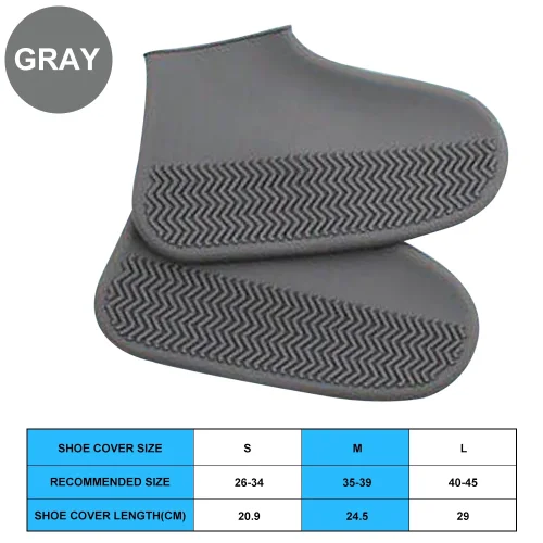 Afbeelding van Waterdichte overschoenen Siliconen antislip regenlaarzen Unisex sneakersbeschermer voor buiten regenachtige dagbeschermers Schoenenhoes