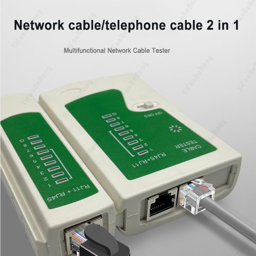 Afbeelding van Netwerkkabel Tester voor LAN RJ45, RJ11, RJ12, Cat5, Cat6, Cat7, UTP Draadtest – Netwerk- en Telefoonlijn Detector met Tracker Tool