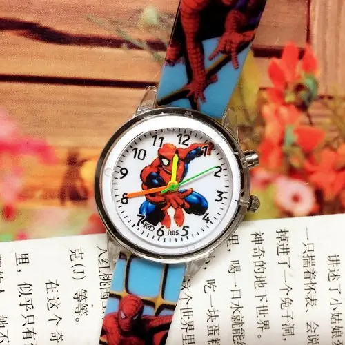 Spiderman lucht blauw