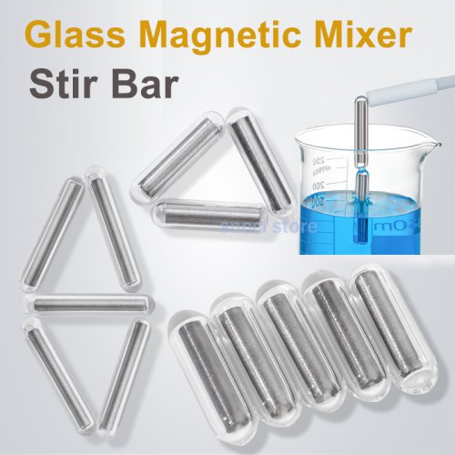 Image of Natural Glass Magnetic Stir Bar – Corrosion-Resistant, Lab-Grade Mixing Rod for Chemical and Biological Research
