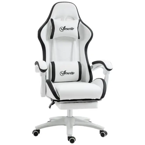 Image de Chaise de Jeu Ergonomique Blanc - Hauteur Réglable
