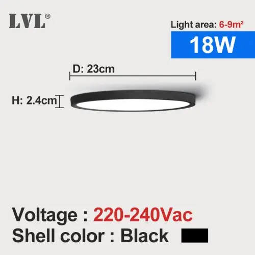 18W-coque noire