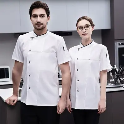 Image de Uniforme de Chef Été Respirant - Hommes & Femmes