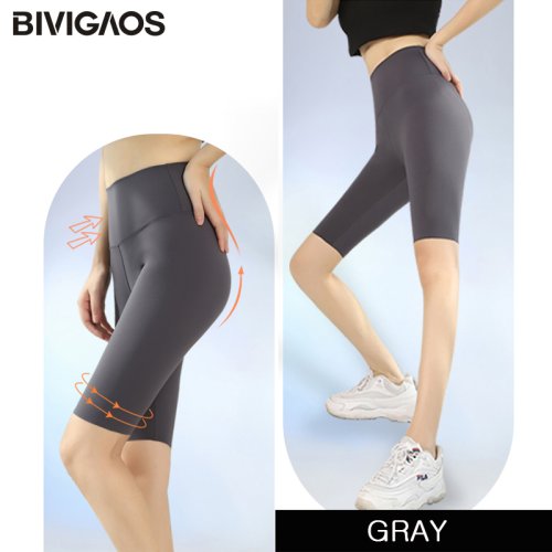 Image de Legging Noir Femme Fitness Amincissant - Élastique & Séduisant