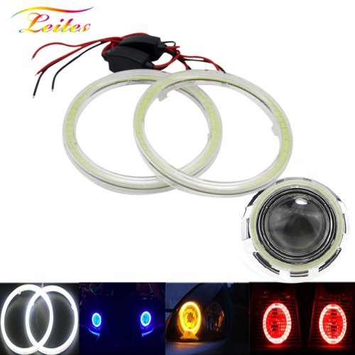 Afbeelding van Super Helder COB LED Angel Eyes Haloringen voor Auto en Motor - 60mm tot 120mm met DRL Functie