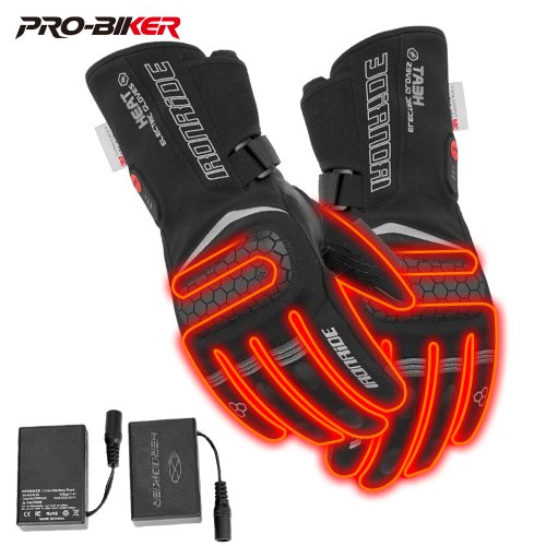 Imagen de Guantes Calefactores con Batería de Litio, Impermeables y Calientes para Esquiar, Motocicleta y Actividades Invernales