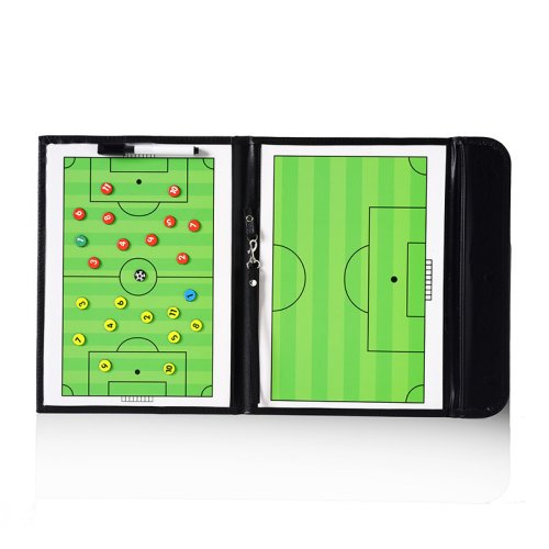 Imagen de Tablero Plegable de Entrenamiento de Fútbol con Portapapeles Magnético, 53 cm, Portátil y Práctico para Coaches y Equipos de Fútbol