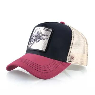 Image de Casquette Snapback Brodée Taureau - Style Hip Hop Unisexe