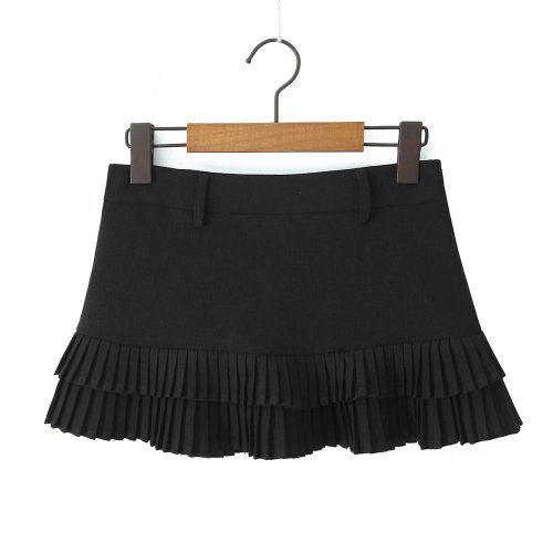 Immagine di Gonna Corta Kawaii in Stile Harajuku - Blu e Nero
