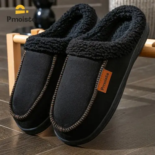 Image de Pantoufles Hommes Confort Daim & Mousse Mémoire