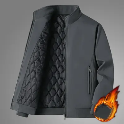 Image de Manteau Hiver Homme Polaire Chauffant - Coupe Vent & Style Bomber