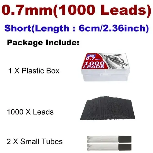 0,7mm 1000 Stk. Kurz
