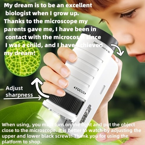 Image de Microscope Portable pour Enfants - Découvrez le Monde Microscopique !