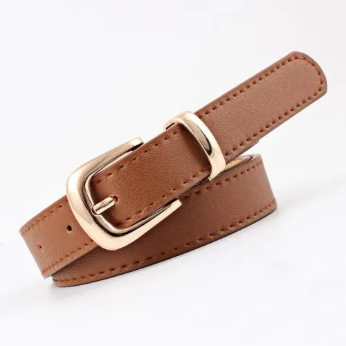 Brown gold buckle
