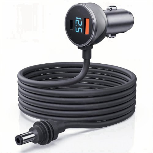 Afbeelding van Waterdichte Dual USB Autolader met Voltmeter – 12V/24V