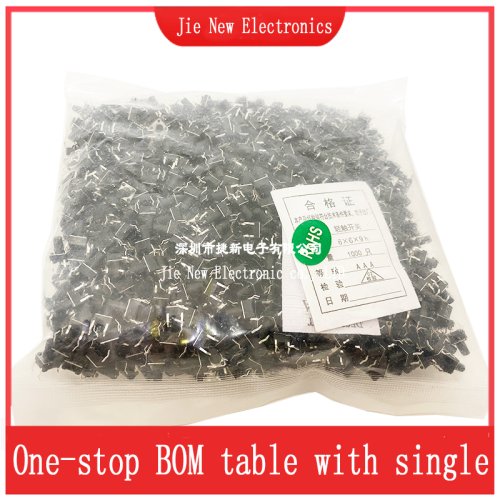 Imagen de Interruptores de Botón Micro Táctil DIP 4 Pines - Paquete de 1000 Unidades en Varios Tamaños (3mm a 15mm) para Aplicaciones Electrónicas
