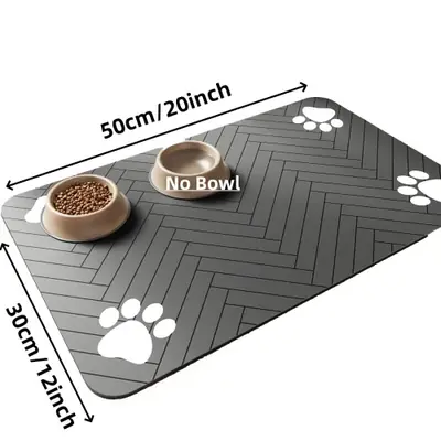 Tapis Alimentaire Imperméable pour Chiens et Chats