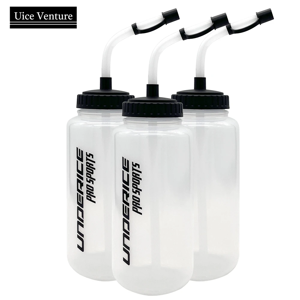 Imagen de Botella de agua de boxeo, accesorios de Hockey sobre hielo de 1000ML, botella de agua de Hockey sobre hielo LDPE, botella de agua deportiva sin BPA, equipo deportivo