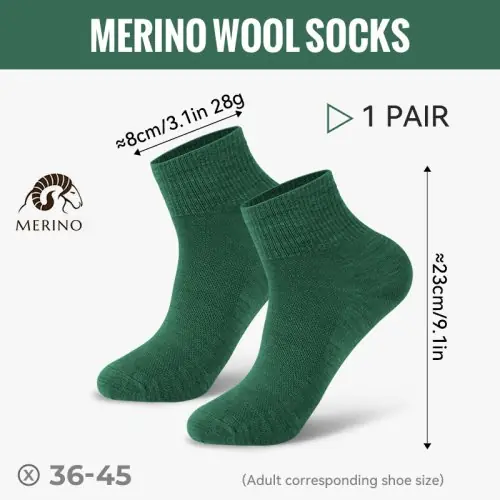 Image de Chaussettes de Randonnée en Laine Mérinos Respirantes