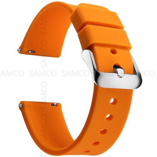 Bild von Weiche Silikon-Uhrenarmbänder – Kompatibel mit Samsung, Garmin & Huawei