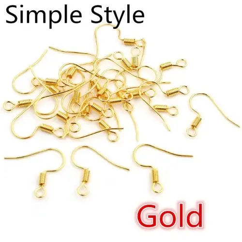 Image de Boucles d'oreilles fermoirs 20x17mm - Lot de 100 pièces