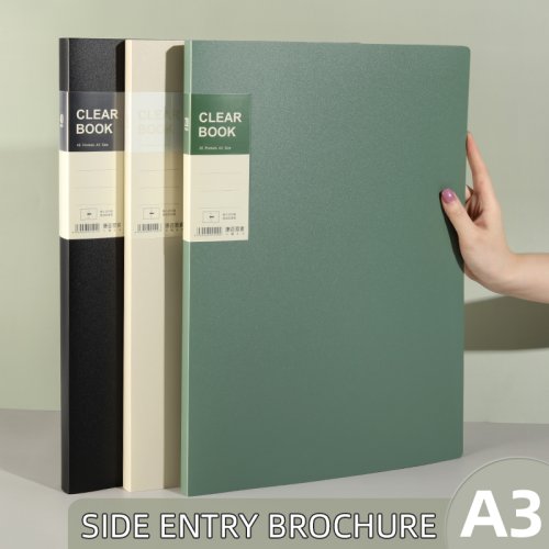 Image of A3 Side-Loading Portfolio Album for Children's Certificates, Artwork, Drawings, and Poster Collections