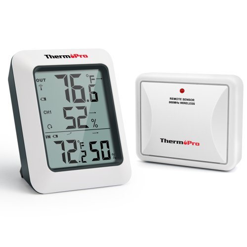 Image of ThermoPro TP60C 60M Wireless Digital Indoor Outdoor Thermometer Hygrometer Weather Station for Home