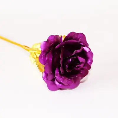 Image de Balance Rose Artificielle Or 24K - Cadeau Créatif