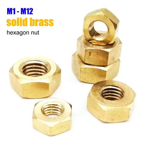 Image de Écrous Hexagonaux Laiton & Cuivre DIN934 - M1 à M12