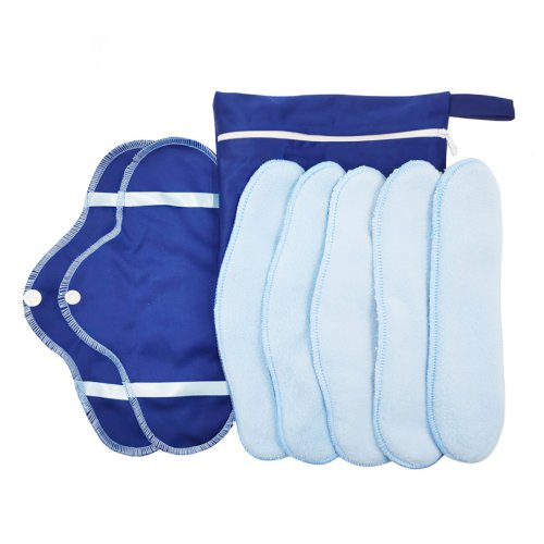 Image de Serviettes Menstruelles Réutilisables - Ensemble de 8 Pièces