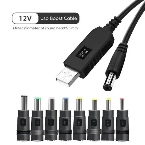 12V Câble et 8 embouts