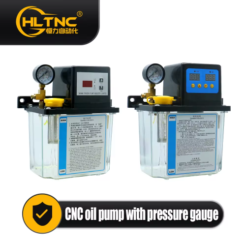 Bild von Automatische Schmierölpumpe mit Manometer – Präzise Ölversorgung für CNC & Werkzeuge