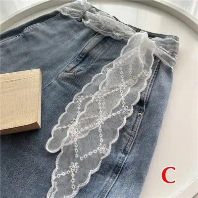 Image de Ceinture Dentelle Bohème Élastique - Style Chic & Féminin