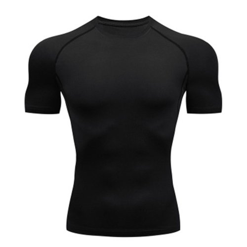 T-Shirt Uomo per Allenamento Outdoor, Fitness, Palestra, Jogging e Corsa – Felpa con Tecnologia a Compressione, Stretta, Elastica e Traspirante