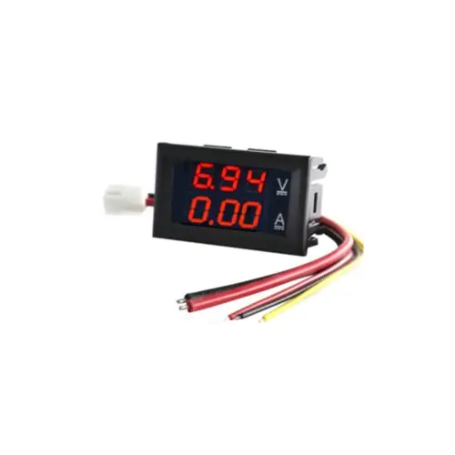 Image de Voltmètre Numérique LED Bleu & Rouge - DC 100V 10A
