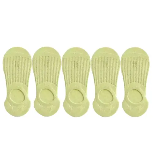 Image de Chaussettes Courtes Invisibles pour Femme - Coton Dentelle & Silicone