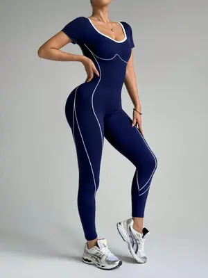 Image de Combinaison Yoga Femme Sans Couture - Sport & Fitness