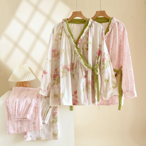 Afbeelding van Stijlvolle Kimono Pyjama Set voor Vrouwen