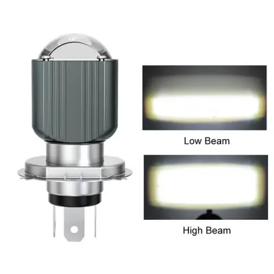 Image de Ampoule LED H6 BA20D pour Moto - 60000LM, Blanc & Jaune