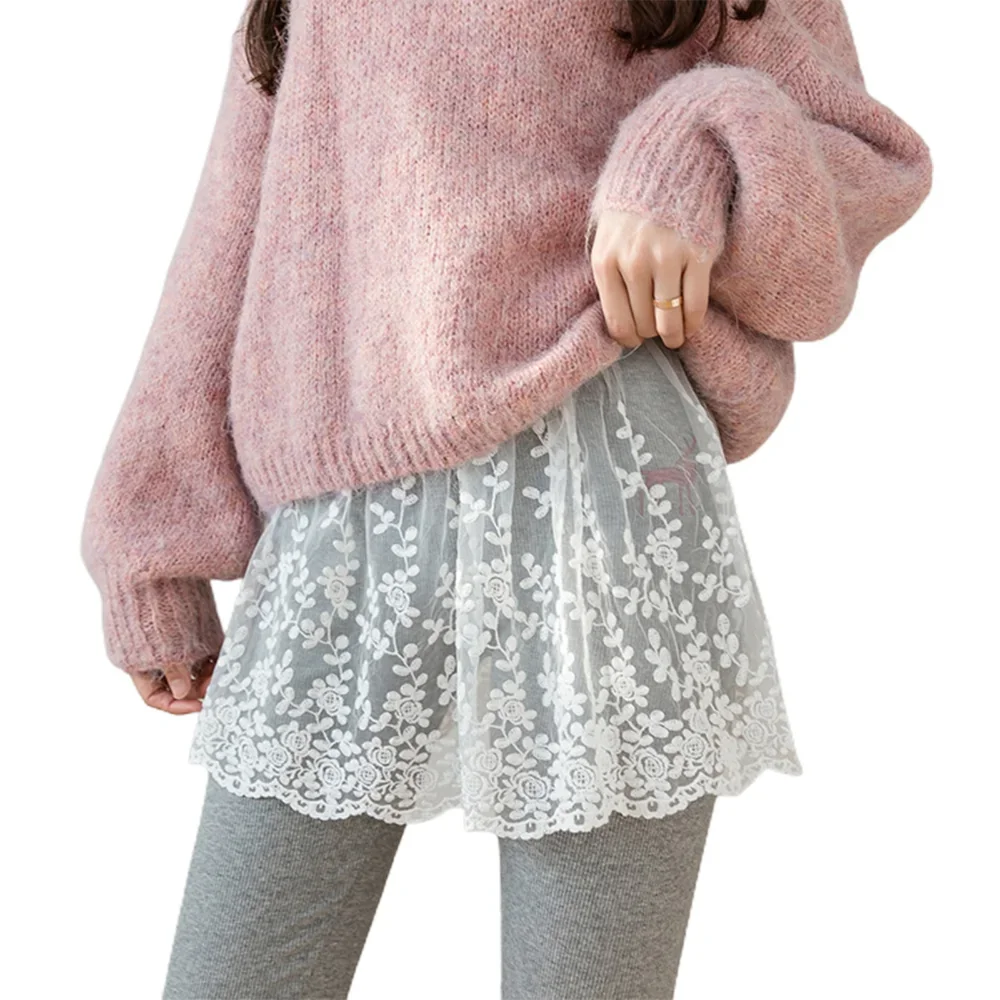 Imagen de Falda de Encaje con Top Falso Ajustable