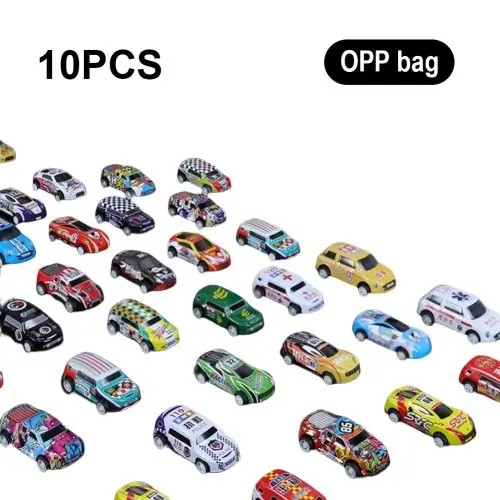 Image de 100 Mini Voitures en Alliage - Jouet de Course Inertie pour Enfants