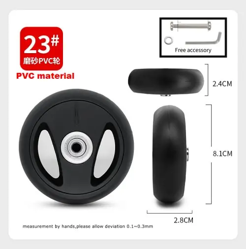 Image de Roulettes de Valise Universelles - Remplacement Silencieux & Résistant