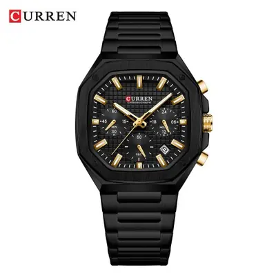 Image de Montre Homme Chronographe Carrée Vintage Acier Inoxydable