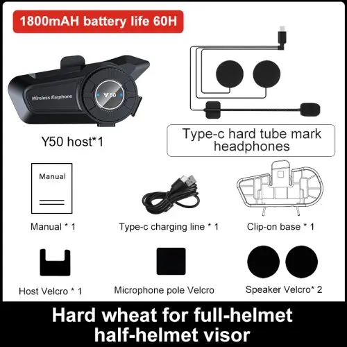 Image de Casque Bluetooth Moto Y50 - Écouteur Anti-Gel & Étanche IPX6