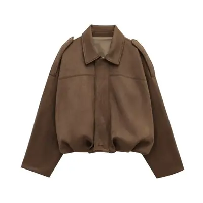 Image de Veste Bomber En Cuir Pour Femme - Style Streetwear 2025